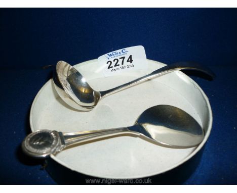 Two Silver caddy Spoons