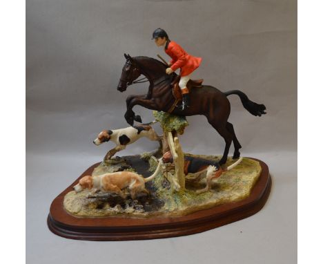 Border Fine Arts Large Figure Group, Hunting Scene, Limited Edition 29/500 signed Anne Wall