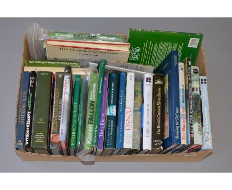 8 Boxes of assorted Hunting, Horse Racing and Equestrian related books and ephemera