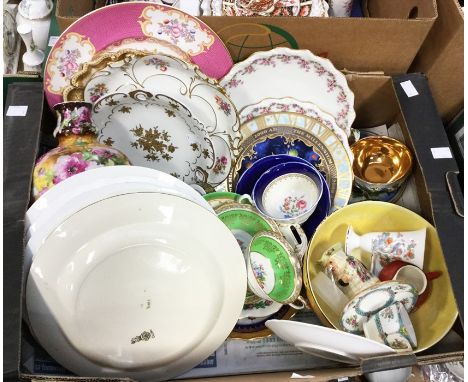 Cabinet china to include Caverswall, Worcester, Wedgwood etc (1 box)