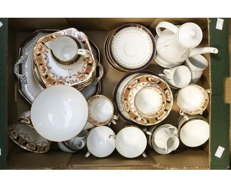 A collection of three tea sets by Roslyn, Spode and Furstenberg of Germany, all circa mid 20th Century
