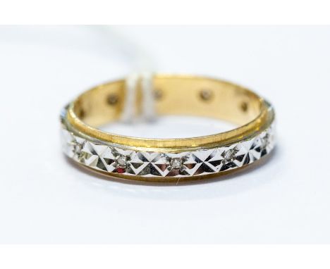 A 9ct gold illusion set diamond ring, size N1/2, total gross weight approx 2.5gms