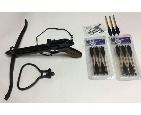 A Barnett Trident hand cross bow. 75lbs Prod. Complete with instructions, allen key and 13 bolts.
