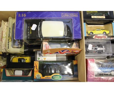 Collection of die-cast vehicles including Corgi, Maisto, Lledo etc