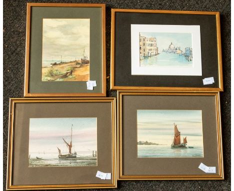 Alan Whitehead (British, late 20th Century), marine scenes, three, signed l.r., watercolour, largest 22 by 31cm, framed, toge