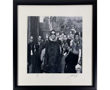 A limited edition photograph print with ''D'You Know What I Mean' video shoot image by Michael Spencer Jones. Photograph meas