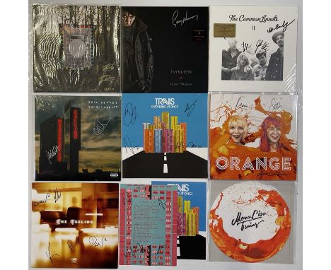 8 signed LPs to inc: The Feeling (FEELINGLP1), Travis signed LP and art print (PHONE014VL), Mona Lisa Twins (912003681009 9),