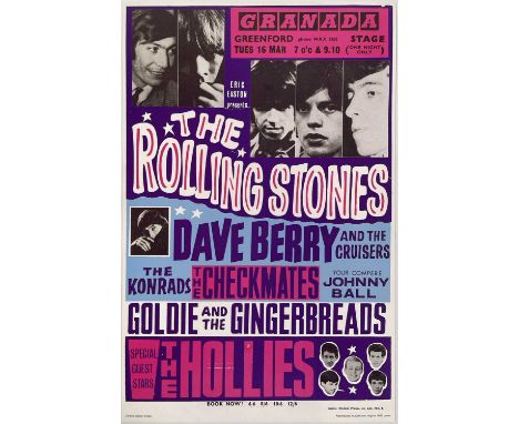Approx 300 unused posters, an officially produced (by the original printing firm) reproduction of a poster design for The Rol