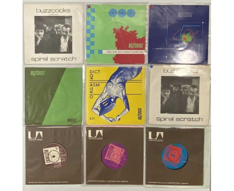 BUZZCOCKS - 7" PACK (INC DEMOS!). A pack of 9 x 7" including demos with their original picture sleeves. Titles are Ever Falle