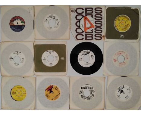 ROCK - 7" PROMOS PACK. A fine selection of 12 rock 7" singles, all promo pressings. Artists/ titles include Kiss - Nothing To