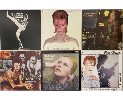 ICONS OF BRITISH ROCK - LP COLLECTION. A collection of 17 x LPs. Artists/ Titles include David Bowie inc Ziggy Stardust (SF82