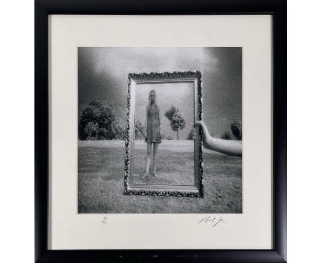 A limited edition photograph print with 'Wonderwall' image by Michael Spencer Jones. Photograph measures approx 11x11" and is