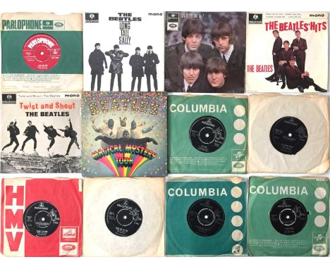 THE BEATLES - 7" / EP PACK. A pack of 22 x 7" by The Beatles. Titles are Love Me Do, Long Tall Sally (GEP 8913, 'sold in UK')