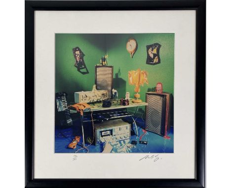 A limited edition photograph print with 'Shaker Maker' image by Michael Spencer Jones. Photograph measures approx 11x11" and 