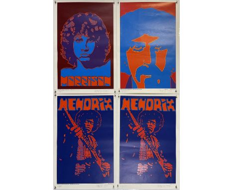 Four signed, limited edition posters, each numbered and signed by artist Peter Marsh. Each to measure approx 20 x 30". To inc