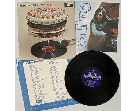 THE ROLLING STONES - LET IT BLEED LP (COMPLETE W/ POSTER - ORIGINAL UK STEREO - SKL 5025). A well-presented original UK stere