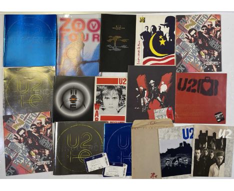 16 U2 tour programmes to inc War, 360 tour, Zooropa 93, Zoo TV, Joshua Tree 2017. Excellent condition. Some with ticket stubs