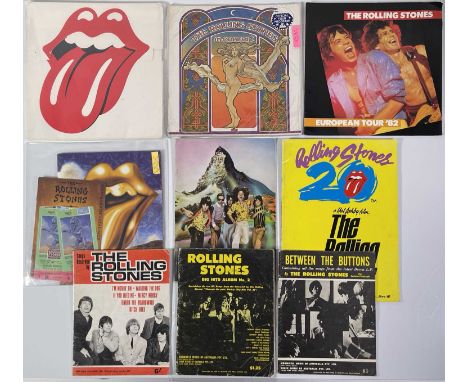 Rolling Stones memorabilia to inc: 1983 US fan club pack with die cut card 'lips' mailer, 1969 tour / concert booklet, 1976 E