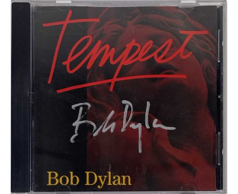 A CD copy of Bob Dylan - Tempest. Signed to CD booklet in silver ink by Bob Dylan. Authenticated by Roger Epperson prior to t