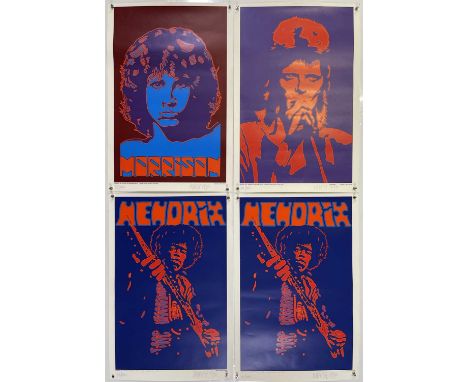 Four signed, limited edition posters, each numbered and signed by artist Peter Marsh. Each to measure approx 20 x 30". To inc