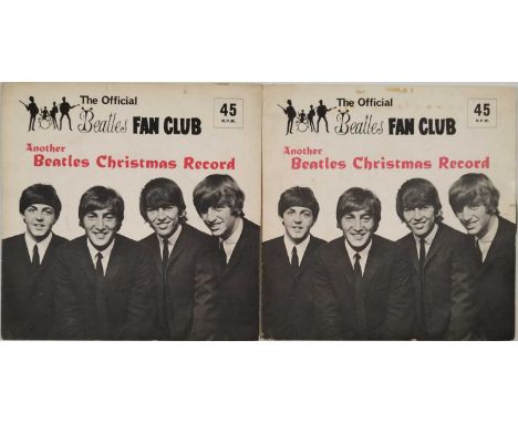 THE BEATLES - THE OFFICIAL BEATLES FAN CLUB 7" FLEXI PACK. 2 x copies of The Official Beatles Fan Club - Another Christmas Re