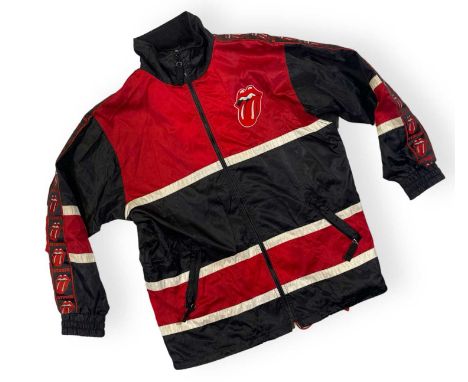 An original 1997 Rolling Stones branded nylon jacket by 'Promotour'. XL. Very good condition.