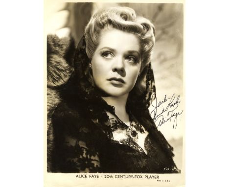 CINEMA: Selection of signed 8 x 10 photographs and slightly smaller (1), many vintage, by various actors and actresses, all o