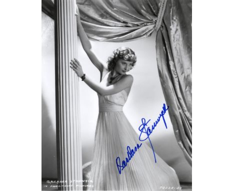 ACTRESSES: Selection of signed 8 x 10 photographs by various film actresses including Barbara Stanwyck, Marisa Pavan, Joan Fo