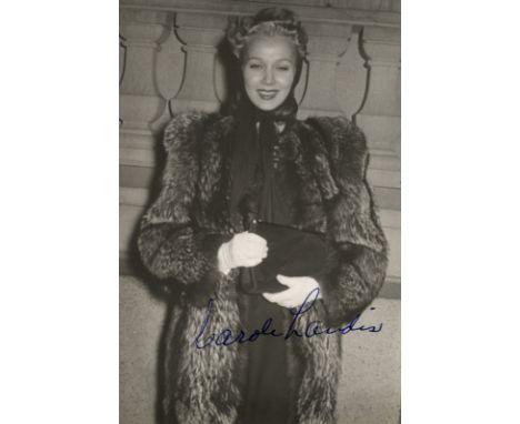 CINEMA: Selection of signed postcard photographs and slightly larger, most vintage, by various film actors and actresses incl