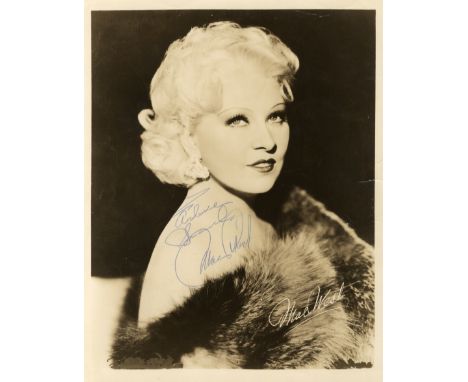 ACTRESSES: Selection of vintage signed 8 x 10 photographs by various film actresses including Mae West, Betty Grable, Eleanor