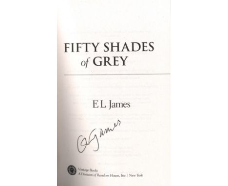 JAMES E. L.: (1963-     ) Pen name of Erika Mitchell. English Author of erotic romance novels. Set of three paperback books s