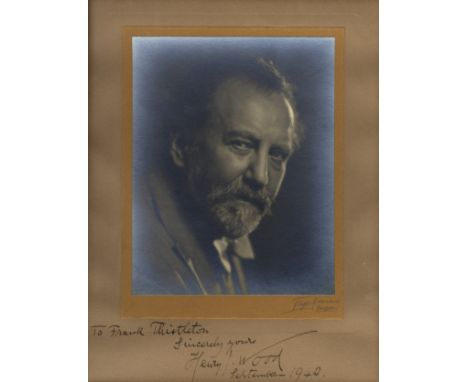 WOOD HENRY J.: (1869-1944) English Conductor. A large vintage signed 11 x 14 photograph of Wood in a head and shoulders pose.