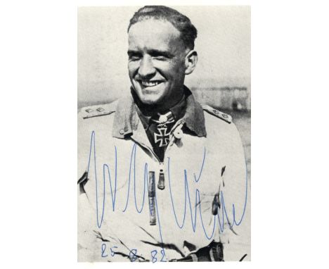RUDEL HANS-ULRICH: (1916-1982) German Bomber Pilot of World War II, the only person to be awarded the Knight's Cross with Gol