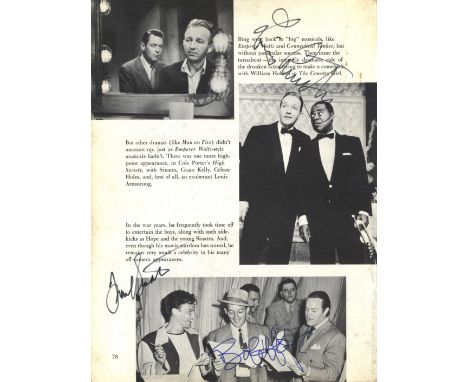 SINATRA FRANK: (1915-1998) American Singer & Actor, Academy Award winner. A printed 4to page removed from the book All Talkin