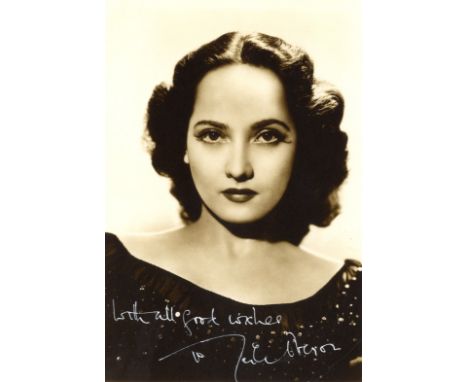 CINEMA: Selection of vintage signed 8 x 10 photographs and a few slightly smaller, by various film actors and actresses inclu