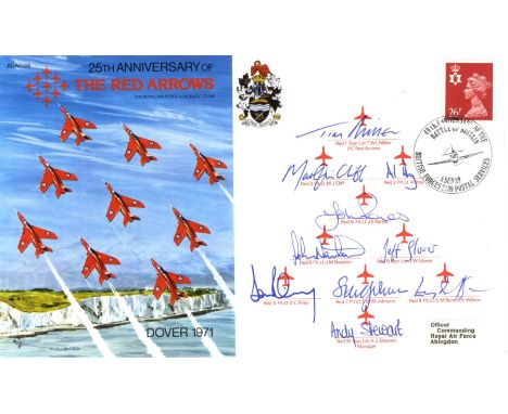 AVIATION: Selection of multiple signed (9) and individually signed (16) First Day Covers by various members of The Red Arrows