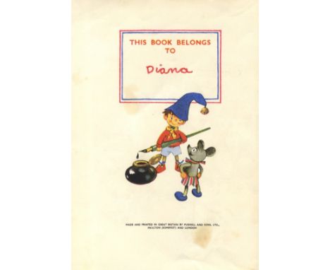 DIANA: (1961-1997) Princess of Wales. Rare book signed, an 8vo hardback edition of Noddy Goes to Toyland by Enid Blyton, publ