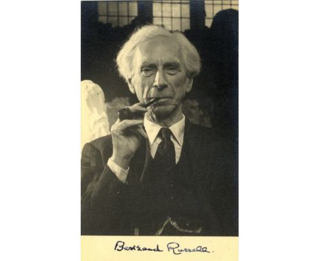 NOBEL PRIZE WINNERS: Miscellaneous selection of signed pieces, cards etc., by various Nobel Laureates comprising Bertrand Rus