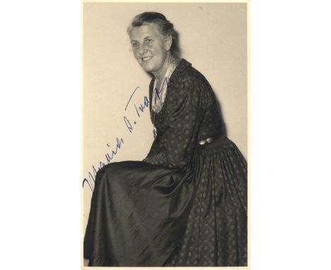 TRAPP MARIA VON: (1905-1987) Austrian Matriarch of the Trapp Family Singers whose story inspired the musical The Sound of Mus