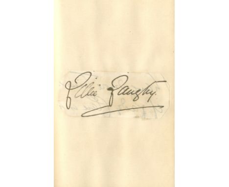 AUTOGRAPH ALBUM: A Victorian 8vo hardback autograph album with attractive gilt stamped borders to the cover and spine contain