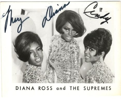 ROSS DIANA: (1944- ) American Singer. Vintage signed 3.5 x 3 photograph, the image depicting Diana Ross in a half length pose