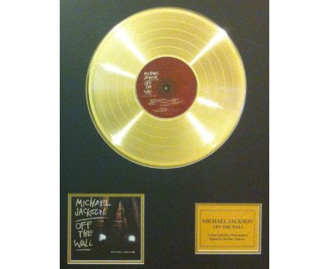 JACKSON MICHAEL: (1958-2009) American Pop Singer. A signed colour CD sleeve for a Special Edition of the album Off The Wall, 