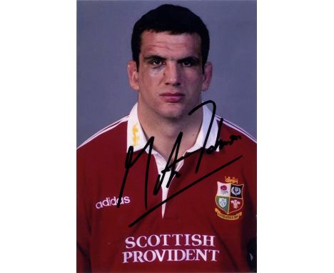 RUGBY UNION: Selection of signed 4 x 6 photographs by various British and Irish Lions Rugby Union players including Martin Jo