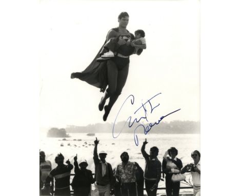 REEVE CHRISTOPHER: (1952-2004) American Actor, famous for his portrayal of Superman. Signed 8 x 10 photograph, the image show