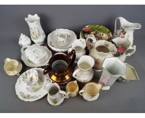 A quantity of Aynsley 'Wild Tudor' ceramics to include, bowl, vase, jugs, trinket dish and similar and a quantity of further 