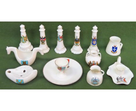Parcel of Goss &amp; other crested ware, Approx. 13 pieces

all appear in reasonable used condition 