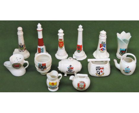 Parcel of Goss &amp; other crested ware, Approx. 14 pieces

all appear in reasonable used condition 