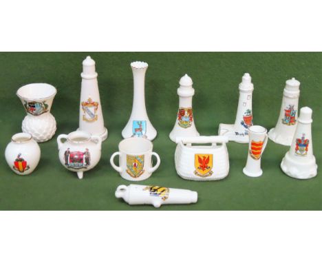 Parcel of Goss &amp; other crested ware, Approx. 13 pieces

all appear reasonable used condition 