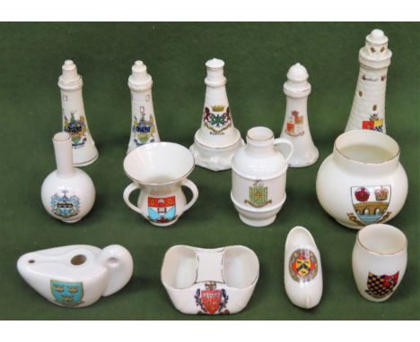 Parcel of Goss &amp; other crested ware, Approx. 13 pieces

all appear in reasonable used condition 