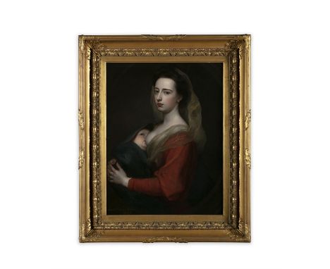 SIR GODFREY KNELLER (1646 - 1723)Portrait of Lady Mary Boyle nursing her son Charles, half length Oil on canvas, 82.5 x 65.4c